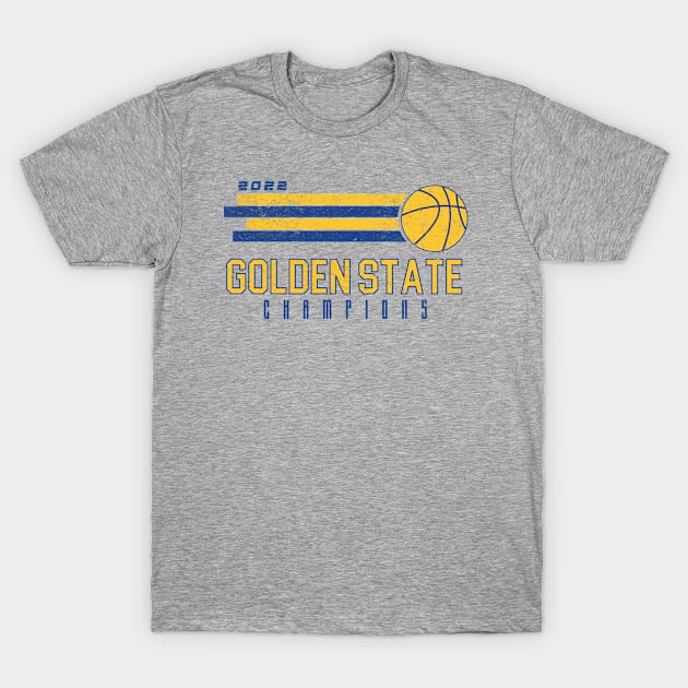 Golden State 2022 Basketball Champions T-Shirt by Ruffeli